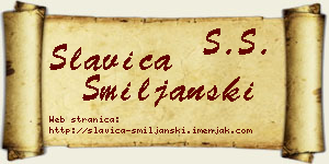 Slavica Smiljanski vizit kartica
